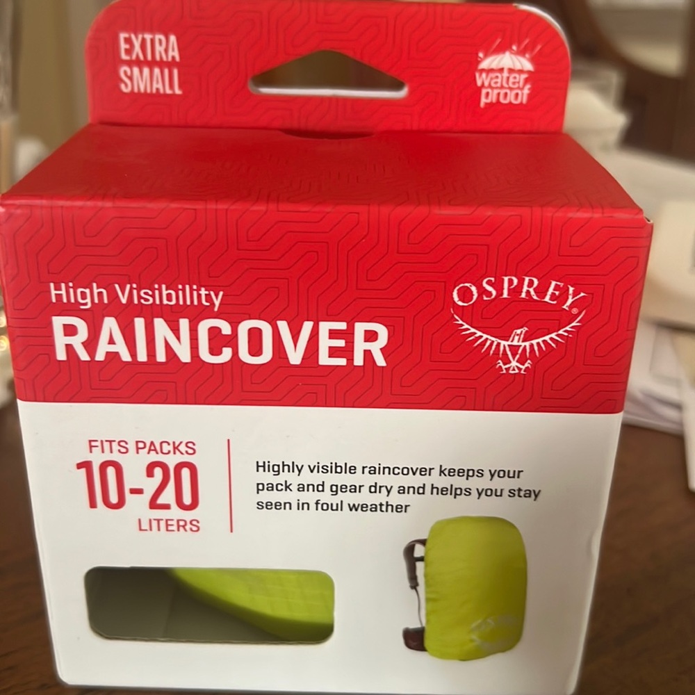 Osprey extra small rain cover for backpack.